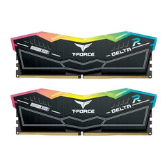 TeamGroup T-Force Delta RGB 16GB 6000MHz (6000MT/s) CL38 Black DDR5 Desktop Gaming Memory, Metal Heatsink, ARGB Sync, ECC, XMP 3.0/EXPO, Compatible With Intel/AMD CPU, High Performance Low Latency RAM