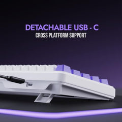 Kreo Hive 65 Wired Mechanical Gaming Keyboard | 65% Layout | Gasket Mount | Metal Volume Knob | Pre-Lubed Linear Switches | RGB Backlit | Type-C | Mac & Windows Mode