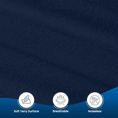 9villa 100% Waterproof Premium Cotton Feel Mattress Protector | Ultra Soft Breathable & Hypoallergenic Fitted Bed Protector Terry Cover (Grey, Single Bed 72 x 36,6 x 3 Feet)