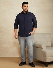 Amazon Brand - Symbol Men's Pack of 2 Cotton Casual Shirt| Regular Fit | Plain | Full Sleeve | Available in Plus Sizes