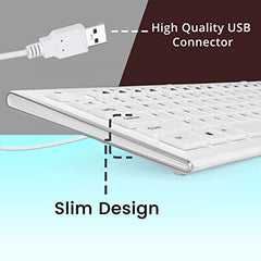 Zebronics K16 Wired Keyboard, 79-Key Layout with Integrated Multimedia Keys, 1.1m Cable Length, ₹ Rupee Key, UV Coated Keys, Spill-Proof Design, USB Interface, Slim & Compact Design