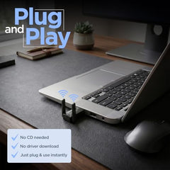 UNIGEN 900Mbps Dual Band WiFi USB Adapter with Bluetooth 5.4 | 2.4GHz & 5.8GHz Wireless WiFi Dongle 5g | Driver-Free | Supports Windows 10/11 | High-Speed USB WiFi Receiver for PC & Laptop