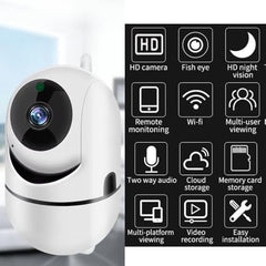 Maizic Smarthome Alfa 3MP FHD WiFi Indoor CCTV Camera for Home | 360� Pan Tilt Smart Home Camera, Color Night Vision, AI Motion Detection, 2 Way Audio, Wireless Security Camera