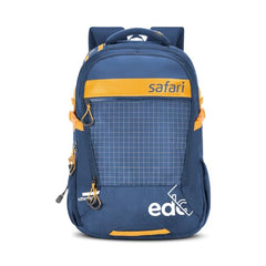 Safari Megapack 43L Expandable Laptop Backpack Bag for Men and Women, School Bag for Boys & Girls, Casual Hiking Travel Bag with 3 Compartments, Compression Straps & Bottle holder, Color Blue