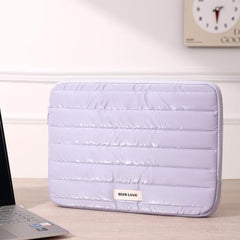 House of Quirk Laptop Sleeve Bag 13-14 Inch | Fashion Waterproof Soft Laptop Sleeve Case for Women & Girls | Lightweight Protective Computer Bag for Office, School & Travel (Purple)