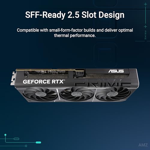 ASUS Prime GeForce RTX™ 5060 Ti 16GB GDDR7 OC Edition Graphics Card (PCIe® 5.0, 16GB GDDR7, HDMI®/DP 2.1, 2.5-Slot, Axial-tech Fans, Dual BIOS)