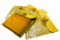 RAAHII Plastic Fabric 8 Piece Single Saree/Suit Packing Flower Flap Golden Transparent Saree Cover/Saree Bag Organizer For Wardrobe Storage Or Wedding Gifting,43 Cm,2 cm,37 cm