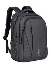 FUR JADEN Laptop Backpack With 15.6 Inch Laptop Compartment | Water Resistant For College School Work for Men & Women | With USB Charging Port