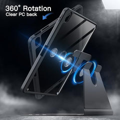 JETech 360° Rotating Case for iPad Air 11" M4/M3/M2 & Air 5/4 10.9", Black