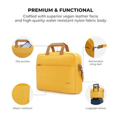 MOKOBARA Briefcase 15.6 Inch Laptop Bagt 9.5L Office Use Blue