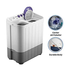 Samsung 7 kg, 5 star, Semi Automatic Top Load Washing Machine (WT70M3000UU/TL, Air Turbo Drying, LIGHT GRAY, 5 Year Warranty on Wash Motor)