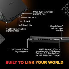 HP Omen Smartchoice, Intel Core Ultra 7 255H, 8GB RTX 5060, 24GB DDR5(Upgradeable) 1TB SSD, 2K, 165Hz, 3ms, IPS, 16''/40.6cm, Win11, M365*Office24, Shadow Black, 2.43kg, am0238tx, RGB Gaming Laptop