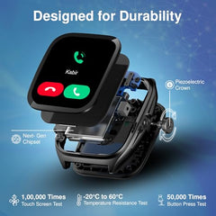 Titan Evolution Smartwatch Comes with 1.85” AMOLED Display with 390 * 450 Pixel Resolution|SingleSync BT Calling|AI Voice Assistant|100+ Sports Modes and Watchfaces|Upto 7 Day Battery|IP68