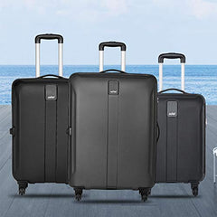 Safari Thorium Royale 8 Wheels Spinner Set of 3 Trolley Bags Hard Case Polycarbonate Luggage,TSA Lock,Wet Pouch Organized Interior,Suitcase for Travel,Trolley Bags for International Travel, Gun Metal