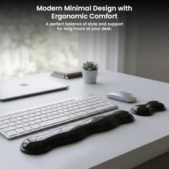 TECPHILE Mouse Pad Wrist Support with Massage Design, Ergonomic Dog Paw Mouse Mat, Pain Relief Memory Foam, Anti-Slip PU Base, Cushion Mousepad Wrist Rest for Gaming, Home, Office, Laptop, Computer
