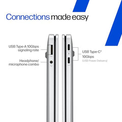 HP Smartchoice Omnibook 5 OLED (Previously Pavilion), Snapdragon X Processor 45 Tops (16GB LPDDR5x,1TB SSD) 2K,16''/40.6cm, Win11, Office24, Silver, 1.59kg, fb0001QU, Multi-Day Battery AI Laptop