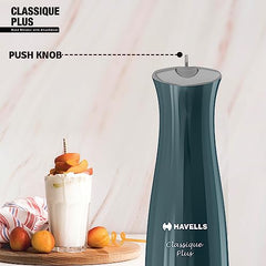 Havells Duro Blend 300 W Hand Blender | Low Noise Copper DC Motor | Rust-Free 304 SS Blades | Double Wall |Detachable Stem | 2 Speed Settings | Double Bush Technology | 2 Years Warranty