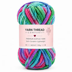 yarn thread company Wool, Plush & Cuddly, Chenille Yarn Supersoft Hand Knitting Wool Ball, (1 Ball/100 Gram Each) Ball Suitable for Craft, Babywear, Baby Blankets, (Parrot Green)