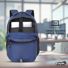 Lavie Sport 46Cm Triumph 29L Laptop Backpack With Rain Cover For Men & Women | Premium Backpack For Boys & Girls,Navy
