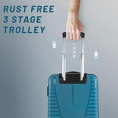 Aristocrat Airpro Set of 3 (Cabin+Medium+Large) Trolley Bags, Jet Black