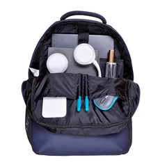 ASUS AP1600 Midnight Blue Laptop Backpack for 16-inch Laptops, 18L Capacity, with Dual Mesh Pockets, Reflective Logo, Quick Access Front Pockets, and Luggage Strap for Travel, 0.54 Kg
