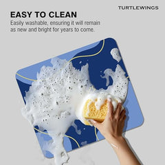 TURTLEWINGS | Mousepad | Inspirational Quote Mousepad – 22x18 cm, 3mm Thick | Abstract Design Non-Slip Rubber Base | Office, Study & Gaming Use | Premium Smooth Surface 3