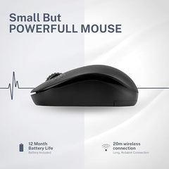 eplug it Wireless Mouse WM111, 2.4G Noiseless Mouse with USB Nano Receiver Portable Computer Mouse for PC, Laptop & Tablet | Green