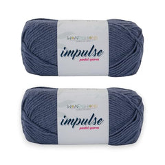 WOAFASHIONS - World of Arts Impulse Hand Knitting & Crochet Yarn, Premium Acrylic, 4 : Medium (Anchor Grey) (100gms / 3.5oz / 200mtr / 218yds)