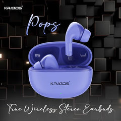 Kratos TW02 Ear Buds Wireless with 60H Playtime, Noise Isolation & Clear Calls, Bluetooth Earbuds with Voice Assistant, Ear Buds with Bluetooth V 5.3 & with Type C Fast Charging, IPX5 TWS Earphones