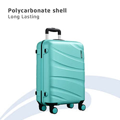 Safari 3Pc Polycarbonate Persia Set-55+65+77 Cms Small, Medium & Large Size (Cabin & Check-in) 8 Wheels Luggage/Speed_Wheel Suitcase/Trolleys (Pearl Blue)
