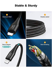 CableCreation Lightning to USB Data Sync Cable [MFi Certified] 0.5 FT