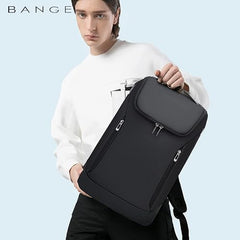 Red Lemon BANGE Captain Business Smart Backpack Water-Resistant fit 15.6 Inch Laptop Backpack with USB Charging Port,Travel Durable Backpack for Men and Women (Black)
