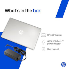 HP 15 Smartchoice, AMD Ryzen 3 7320U (8GB LPDDR5, 512GB SSD) FHD, Anti-Glare, Micro-Edge, 15.6''/39.6cm, Win11, M365 Basic(1yr)* Office24, Silver, 1.59kg, fc0500AU, FHD Camera w/Privacy Shutter Laptop