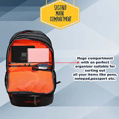F Gear Colorado Nvy ylw 39L Large Casual backpack with Organizer Bottle compartment Water resistant lightweight, Gifts for Men Women Boys Girls Adults, College/School/Tuition/Travel Bag