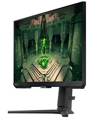 Samsung 27" (68.4cm) Odyssey G4 IPS Gaming Monitor|FHD 1920 x 1080|240Hz|1ms|400nits|SRGB 99%|Ports-HDMIx2,DP,Headphone|DP Cable|Height-Tilt-Pivot Adjustable Stand|Nvidia G-Sync|LS27BG400EWXXL|Black
