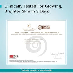 Pilgrim 10% Vitamin C Face Serum for Glowing Skin with Niacinamide - 10ml | 5% Niacinamide & Glutathione, Brightening, Fades Dark Spots & Evens, Dullness, Sensitive Skin Safe, Oil Free, All Skin Types