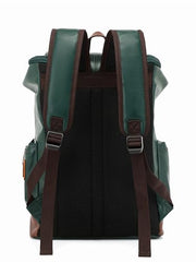 FUR JADEN Vegan Leather Anti Theft Design Casual Laptop Backpack with 15.6 Inch Laptop Pocket