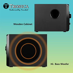 Tronica PS08 Premium Series 4.1 Digital 40W Bluetooth Home Theater System PenDrive FM Aux TV Compatible with All Function Remote