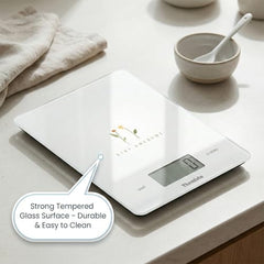 Themisto TH-WS20 Digital Kitchen Weighing Scale Stainless Steel (5Kg)