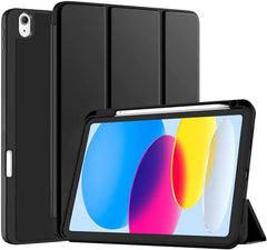 Robustrion Cover for iPad 11th Generation (A16) / 10th Gen Cover Case with [Right Side Pencil Holder] [Auto Sleep Wake] [Soft Back] (2022/2025), Case for iPad 11th 11"/ 10th 10.9" - Yellow
