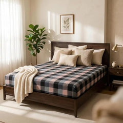 Cotton Mattress Protector Cover with Zip || Single Size (72x36x2) Inch 300TC gadda Cover 6X3 Feet (Gray)