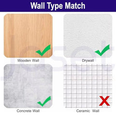 Sahmbi Innovations Wall Mounting Nails/Hooks (Regular-Small) – Multi Purpose, Non-Trace Invisible, No Drill Installation for Hanging Light Weight Photo Frames, Wall Clocks, Keys – Pack of 100 Pieces