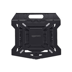Amazon Basics ABS 2-in-1 Laptop and Mobile Stand, Ergonomic, Adjustable Height, Anti-Slip Base, Heat Dissipation, Portable, Lightweight, Compatible with All Laptops Up to 15.6" (Black)