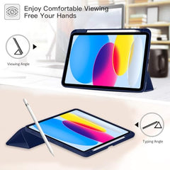 Robustrion Cover for iPad 11th Generation (A16) / 10th Gen Cover Case with [Right Side Pencil Holder] [Auto Sleep Wake] [Soft Back] (2022/2025), Case for iPad 11th 11"/ 10th 10.9" - Yellow