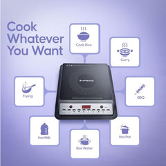 Longway Ace IC 2000 W Induction Cooktop (Black, Push Button)