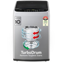 LG 7.5 Kg 5 Star Smart Inverter Technology Fully Automatic Top Load Washing Machine (T75VBMB1Z, Auto Prewash, Turbodrum, Stainless Steel drum, LED Display, Smart Diagnosis, Middle Black)