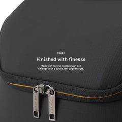 MOKOBARA Transit Backpack | Fits Laptop Up To 16 Inch, 30L Capacity, Water-Resistant Polyester, Vegan Leather Trims | Money Moves, Black