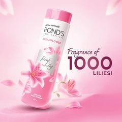 POND'S Dreamflower Floral Perfume Powder with Glow-Boosting Vitamin B3| Crafted with Superfine Minerals for Smooth Texture| Mesmerizing Long-Lasting Floral Fragrance of Pink Lily,200g