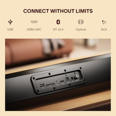 boAt Aavante Bar Prime B450 with Dual Subwoofers and Rear Speakers, 450W RMS Output, 5.2 Channel, Multi-Connectivity, EQ Modes, & BT v5.4 Soundbar with Powerful Signature Sound (Core Black)