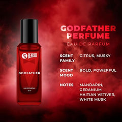 Beardo Godfather Perfume for Men | Long Lasting Perfume for Men | Aromatic & Spicy Scent | Gift for Husband, Boyfriend & Men | 20ml